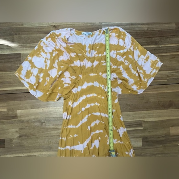 YOUNG FABULOUS & BROKE Thea Dress M Sweet Fig Ladder Tie Dye Boho High Low Maxi - Picture 9 of 16